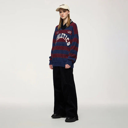Striped Athletic Sweater