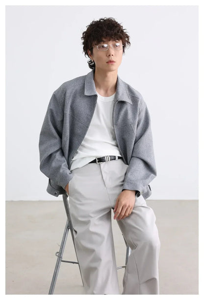 Men Patchwork Loose Vintage Casual Retro Jacket