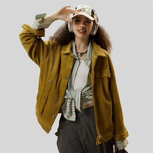 Solid Pattern Denim Jacket