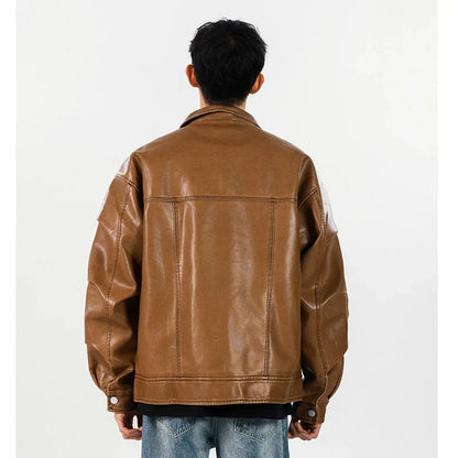 Classic Premium Vintage Loose Leather Motorcycle Jacket
