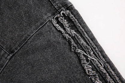 Embroidered Number Hooded Jacket