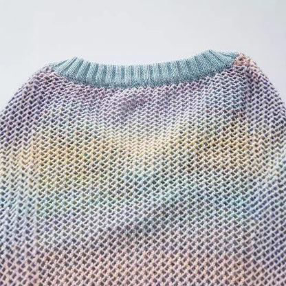 Sporty Knitted Neon Sweater