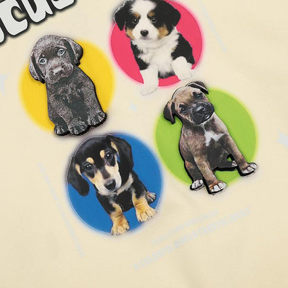 Star Dogs Graphic Print Hoodie