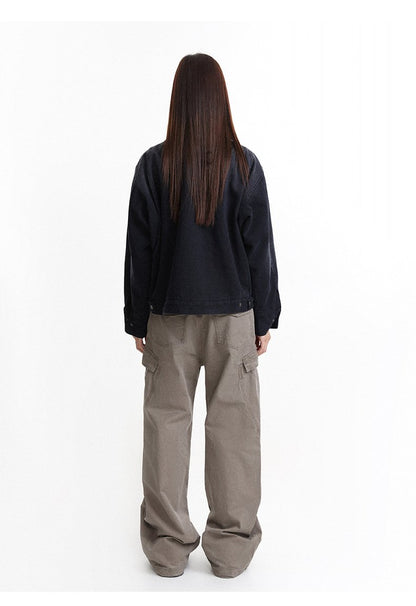 Y2K Urban Shadow Denim Jacket