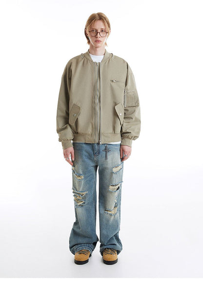 Y2K Frontline Aviator Jacket
