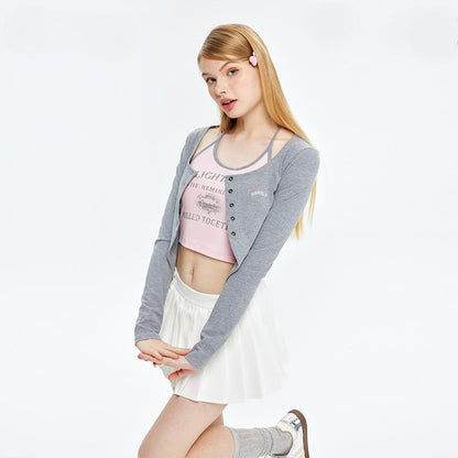 Women's Retro Two-piece Cardigan
